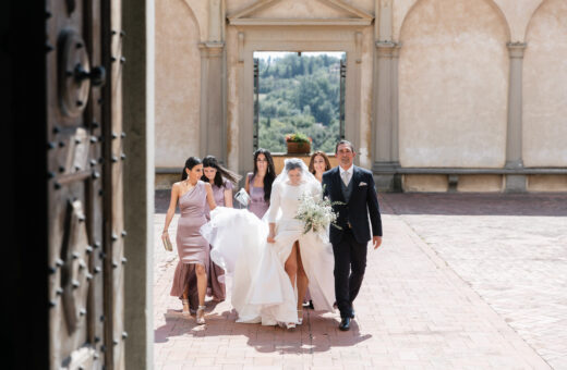 French Wedding with a Religious Ceremony at the Ancient Monastery
